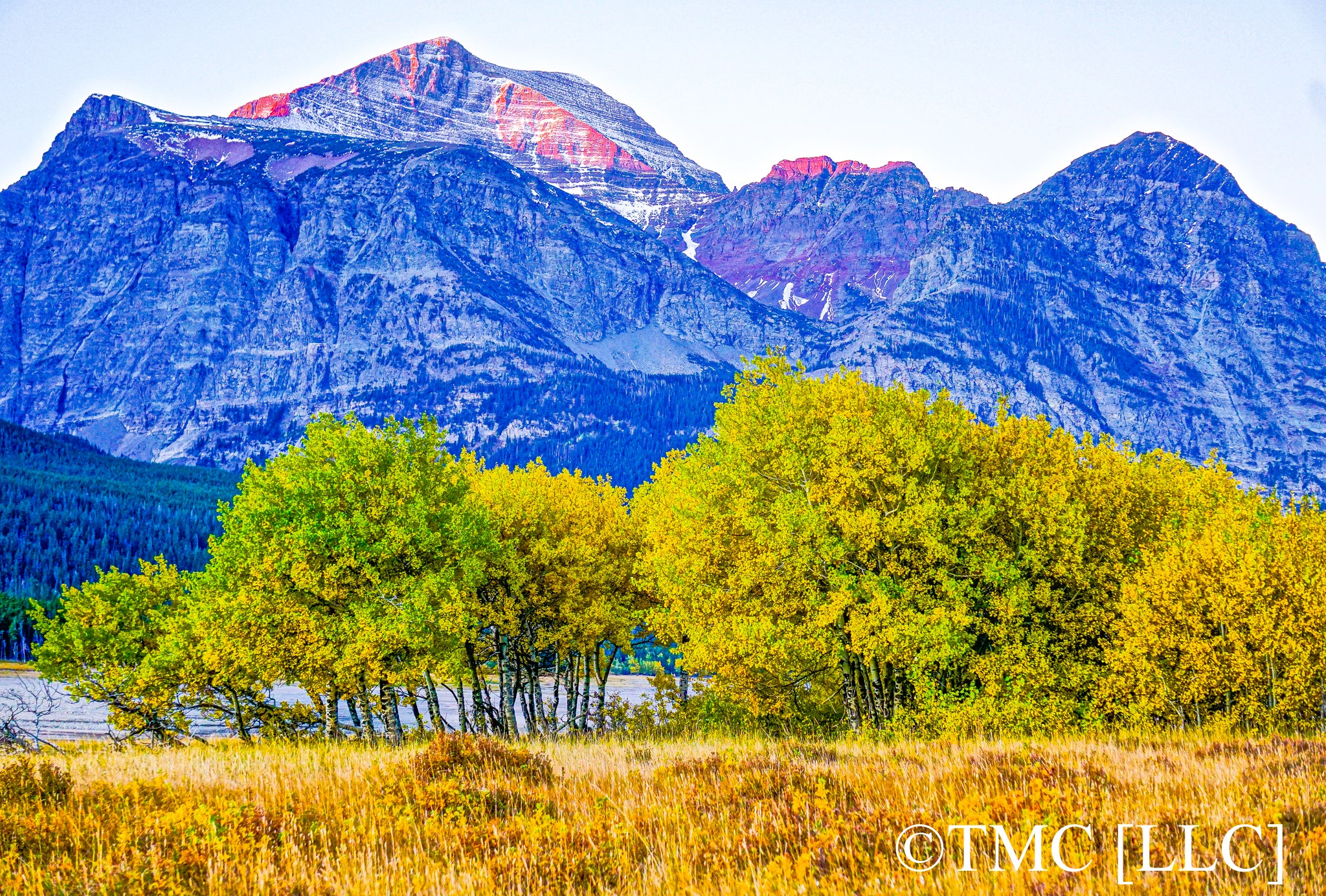 "Fall Sunrise at Glacier National Park" [2/2, 2017]