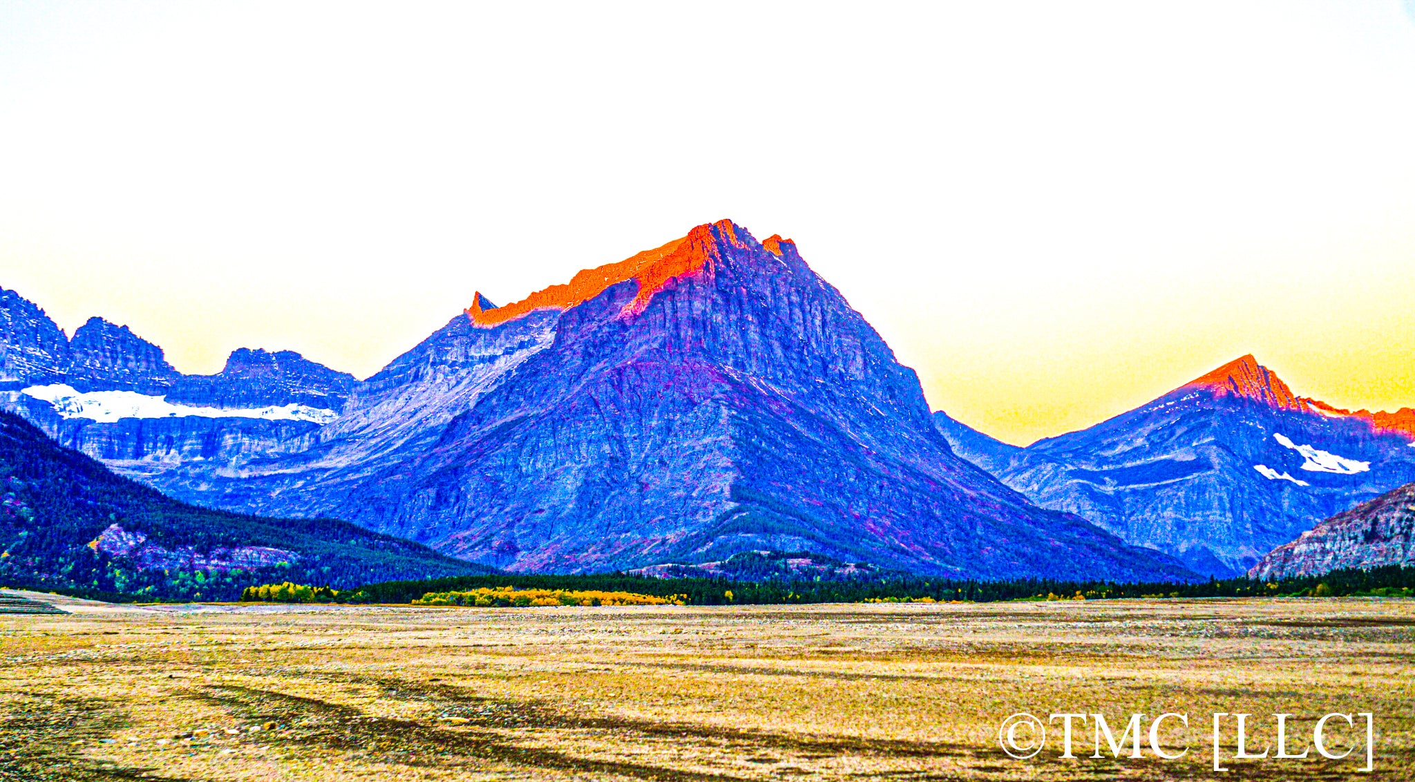"Mountain Tip at First-Light in Glacier National Park” [2017]