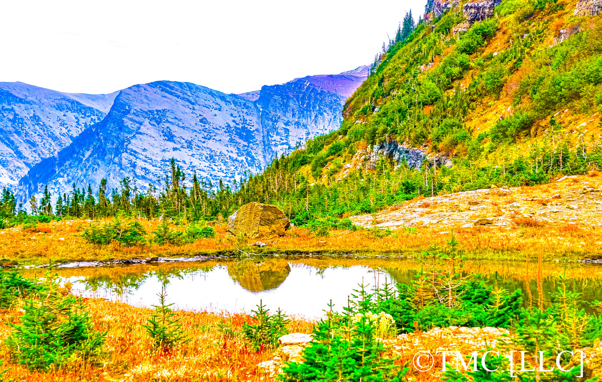 "BackCountry Alpine Pond in Glacier National Park" [2/2, 2017]