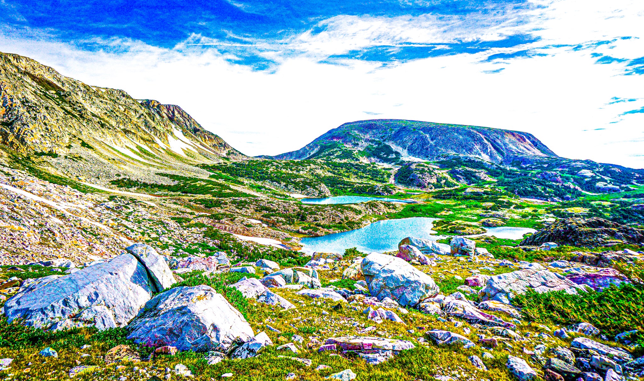 "Pristine Runoff-Lakes from Overview of Medicine Bow Arch” [2017]