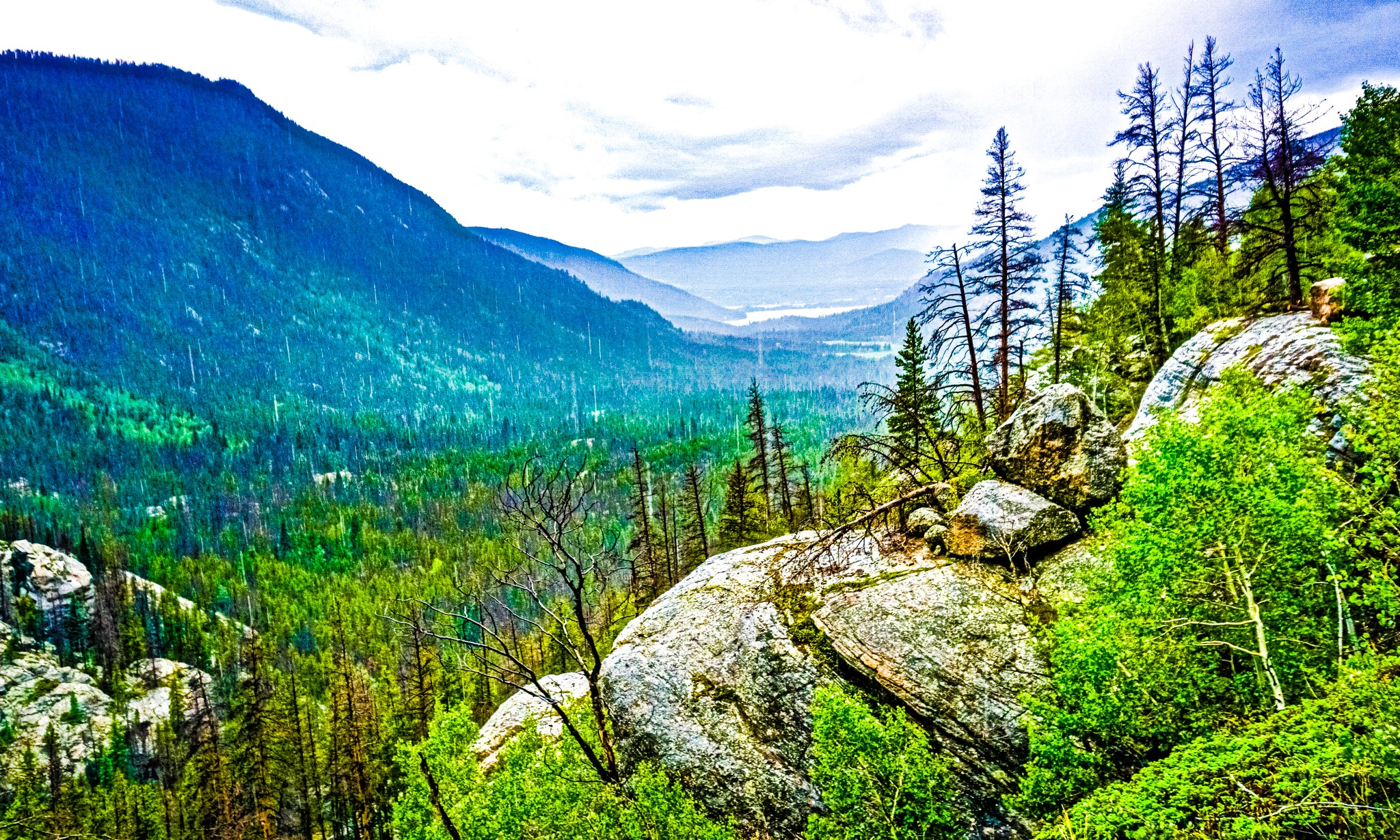 "Enormous Boulder-Face in Rocky Mountain National Park" [2017]