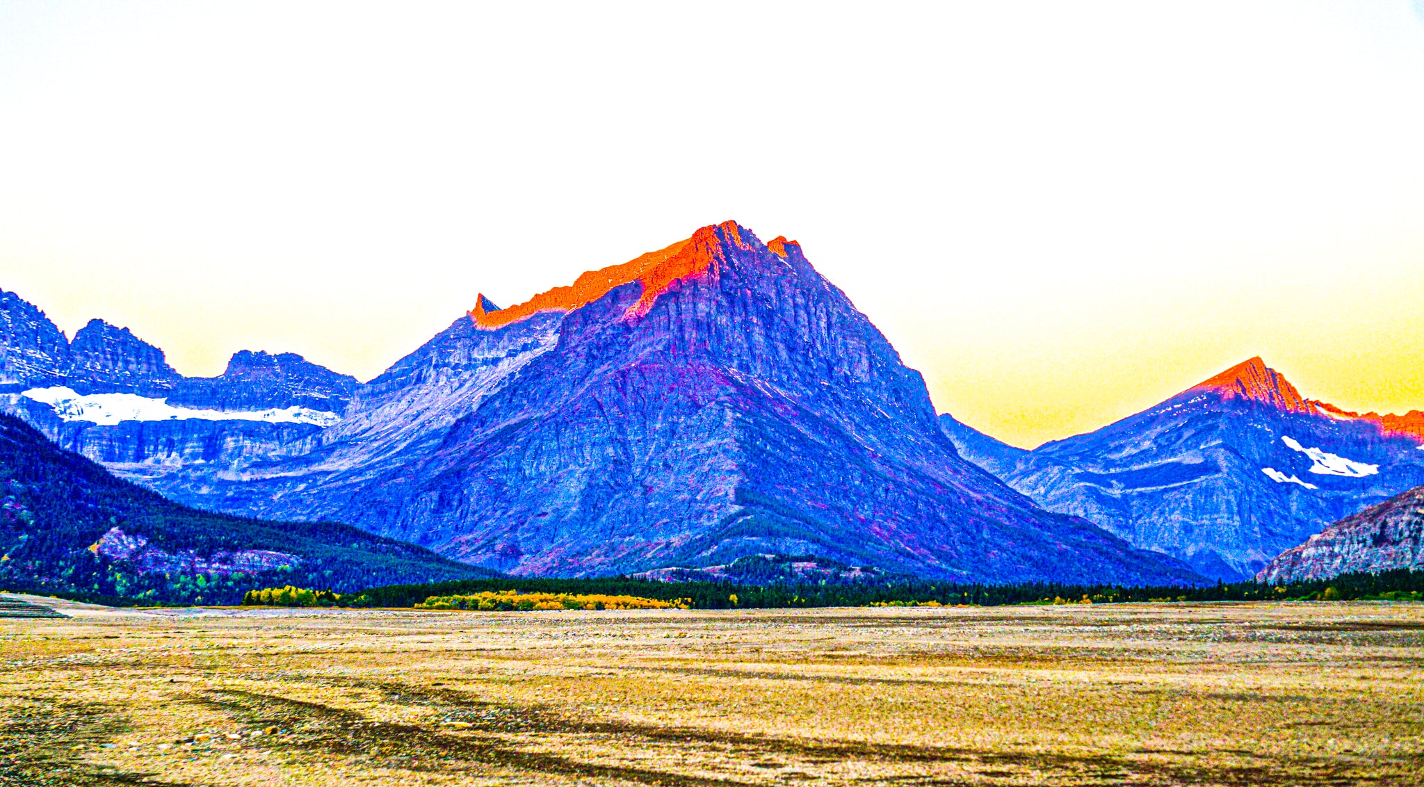"Mountain Tip at First-Light in Glacier National Park” [2017]