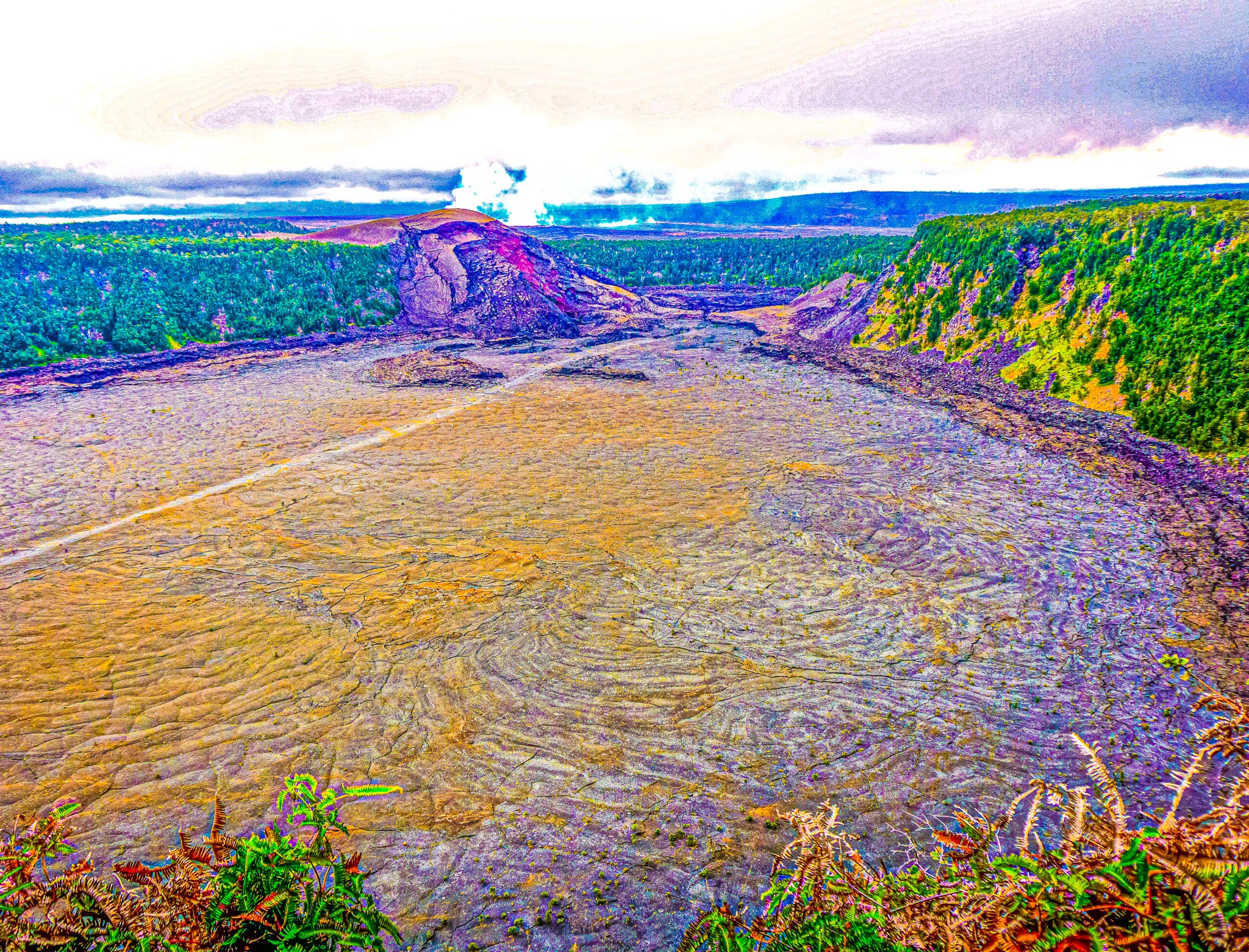 "Halemau'mau Crater at Hawai'i Volcanoes National Park" [2017]